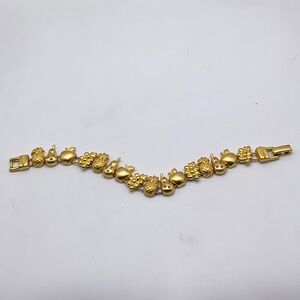 Vintage Avon Fruit Salad Slider Charm bracelet